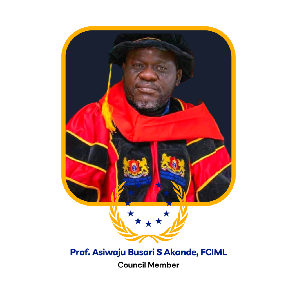 Chartered Institute of Management and Leadership Council Member